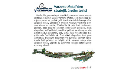 Strategic Production Facility From Varzene Metal